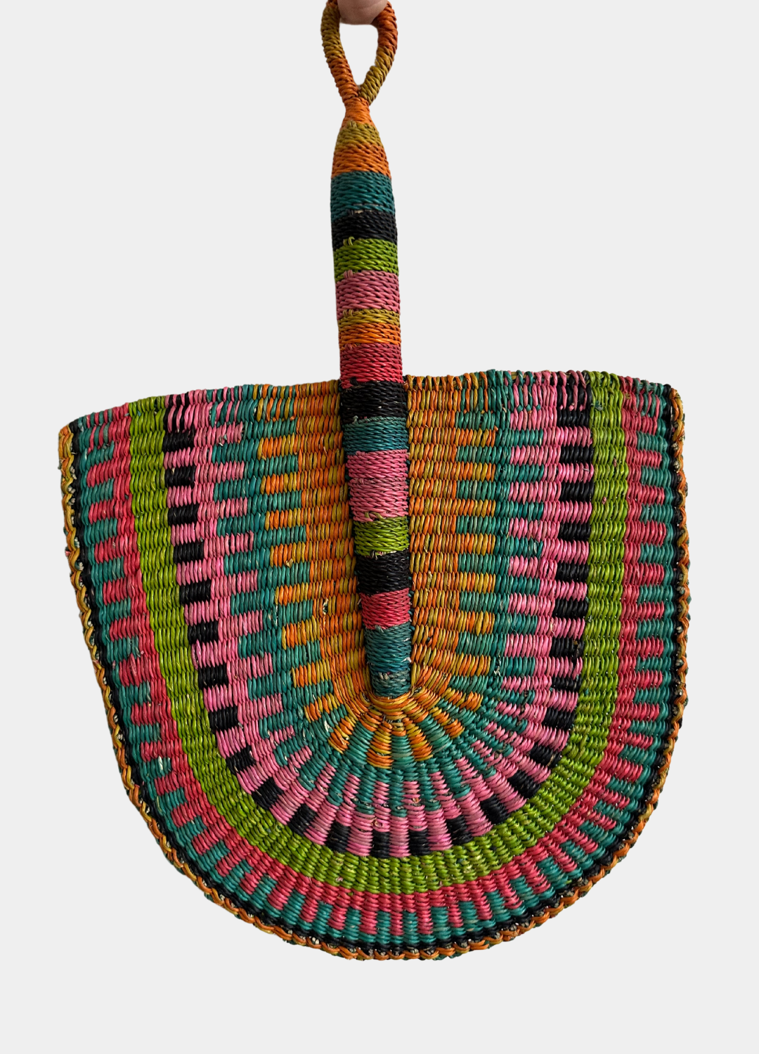  AARVEN Ghanaian Woven Grass Fan , , , , , ,  The Green Thumb Club