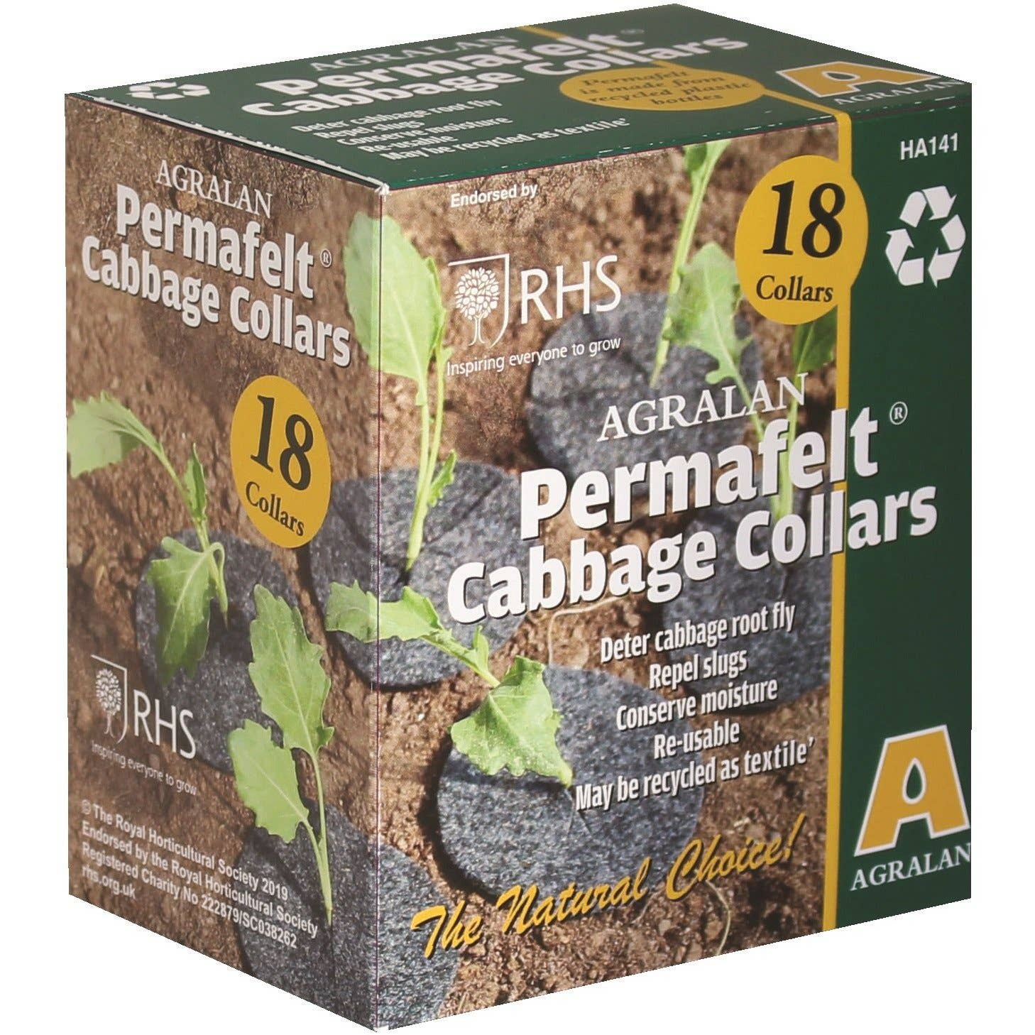  Agralan Cabbage Collars (Pk 18) CBC018/12 The Green Thumb Club