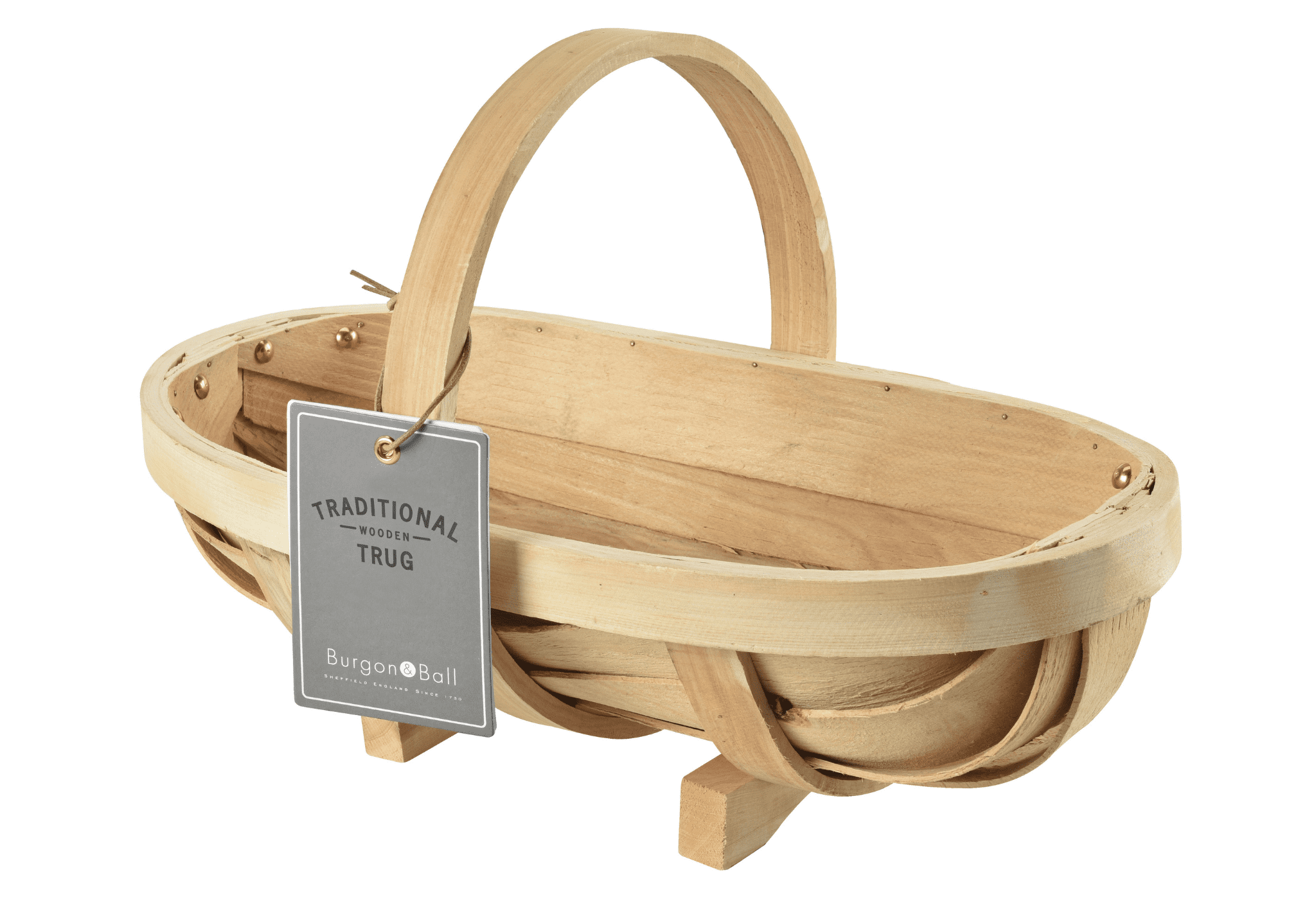  Burgon & Ball Medium Traditional Wooden Trug GHV/TRM The Green Thumb Club